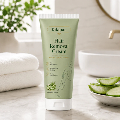 Kikipar Natural Gentle Hair Removal Cream | For Women & Men, Sensitive Skin