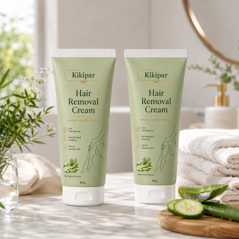 Kikipar Natural Gentle Hair Removal Cream | For Women & Men, Sensitive Skin